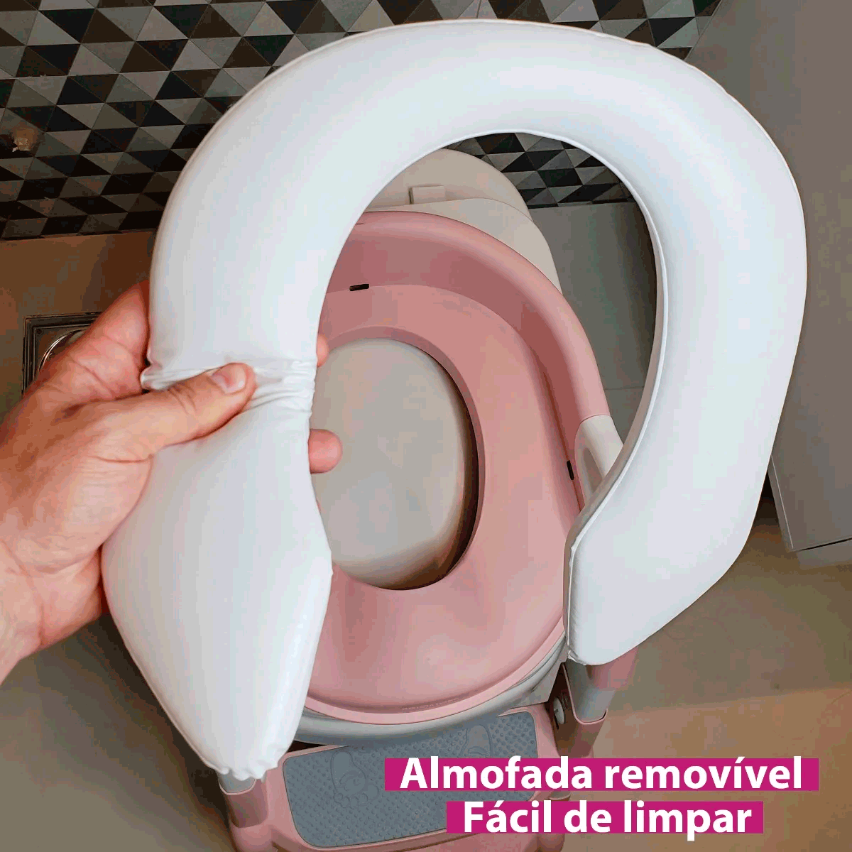 Assento Redutor Com Escada Troninho Infantil Desfralde