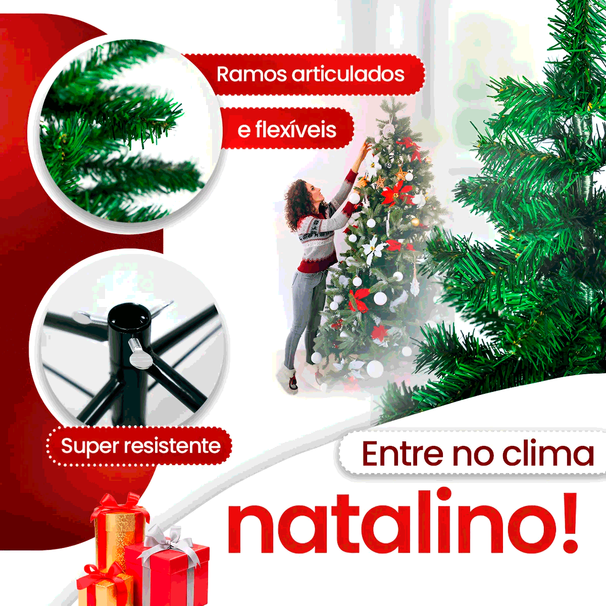 Árvore Natal Verde 2,10 Metros 450 Galhos Cheia Tradicional Pinheiro Grande