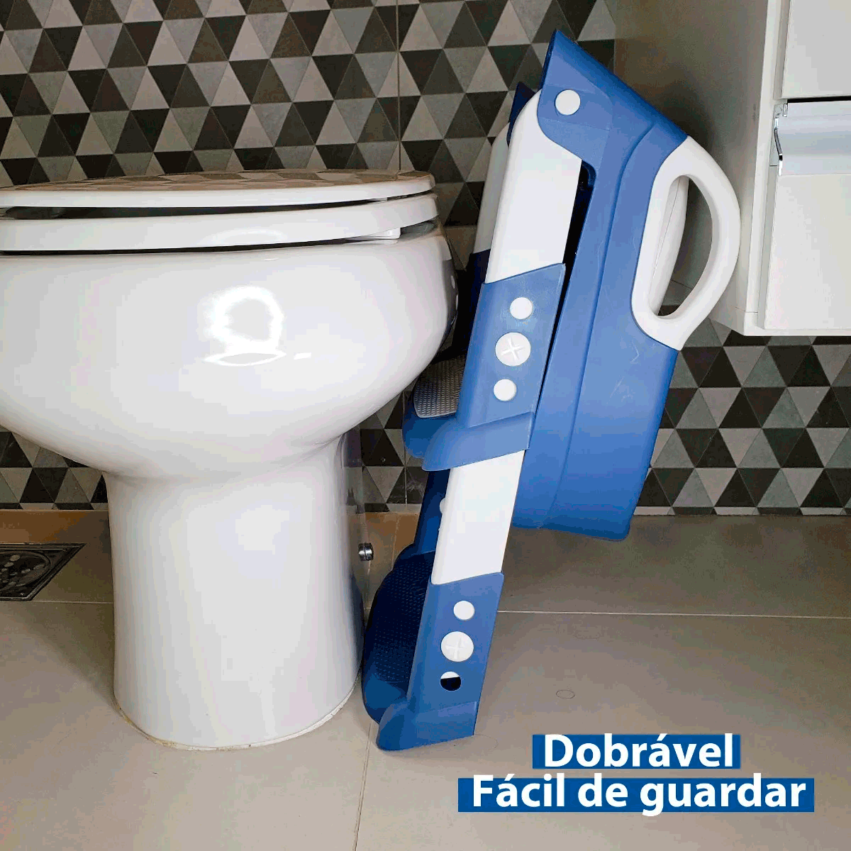 Assento Redutor Com Escada Troninho Infantil Desfralde