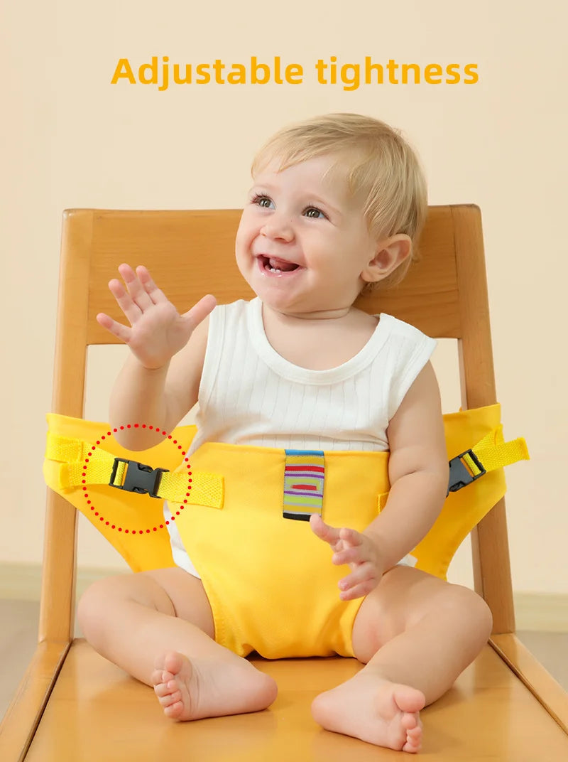 Cinto de Segurança Portátil para Crianças – Ajustável para Cadeiras de Refeição e Alimentação