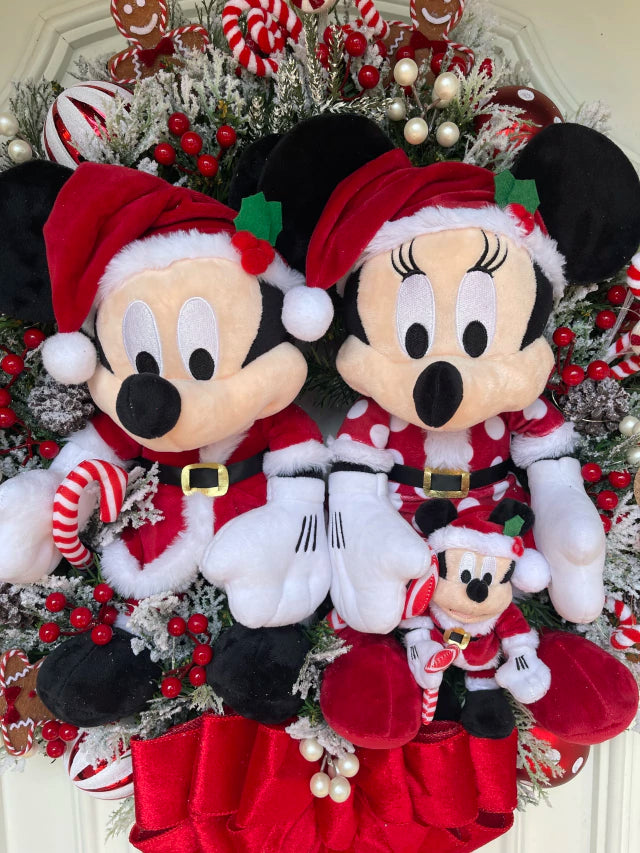 Guirlanda De Natal Casal Disney candy 65cm C/ Led