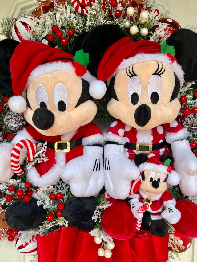 Guirlanda De Natal Casal Disney candy 65cm C/ Led