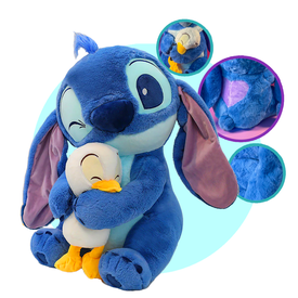 Pelúcia Stitch e Pato Carinhoso - Edição Especial