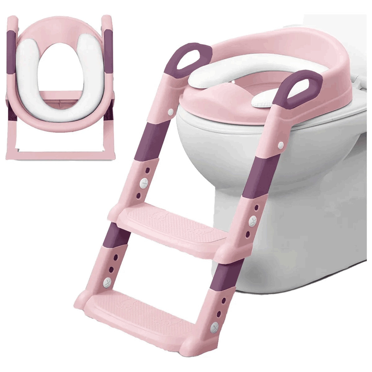 Assento Redutor Com Escada Troninho Infantil Desfralde