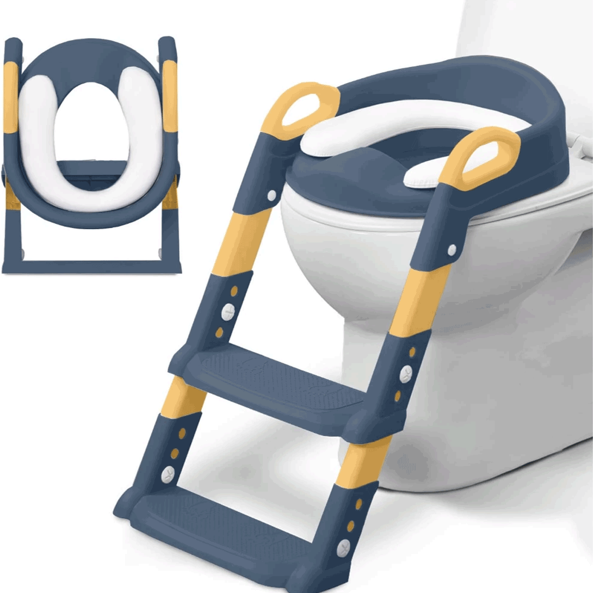 Assento Redutor Com Escada Troninho Infantil Desfralde