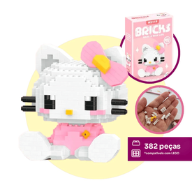Bloco De Montar Hello Kitty 382 Peças