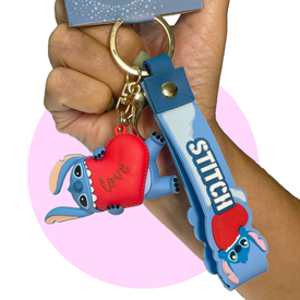 Chaveiro Stitch 3D PVC - Original Disney