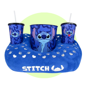 Kit Cinema Stitch Balde de Pipoca com Copos Oficial Disney Zona Criativa